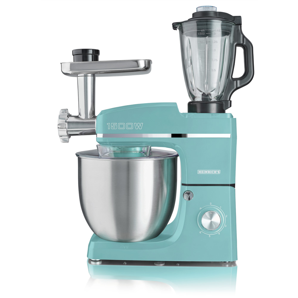 Кухонний комбайн 1500 Вт зелений HEINRICH'S HKM 8083 MINT
