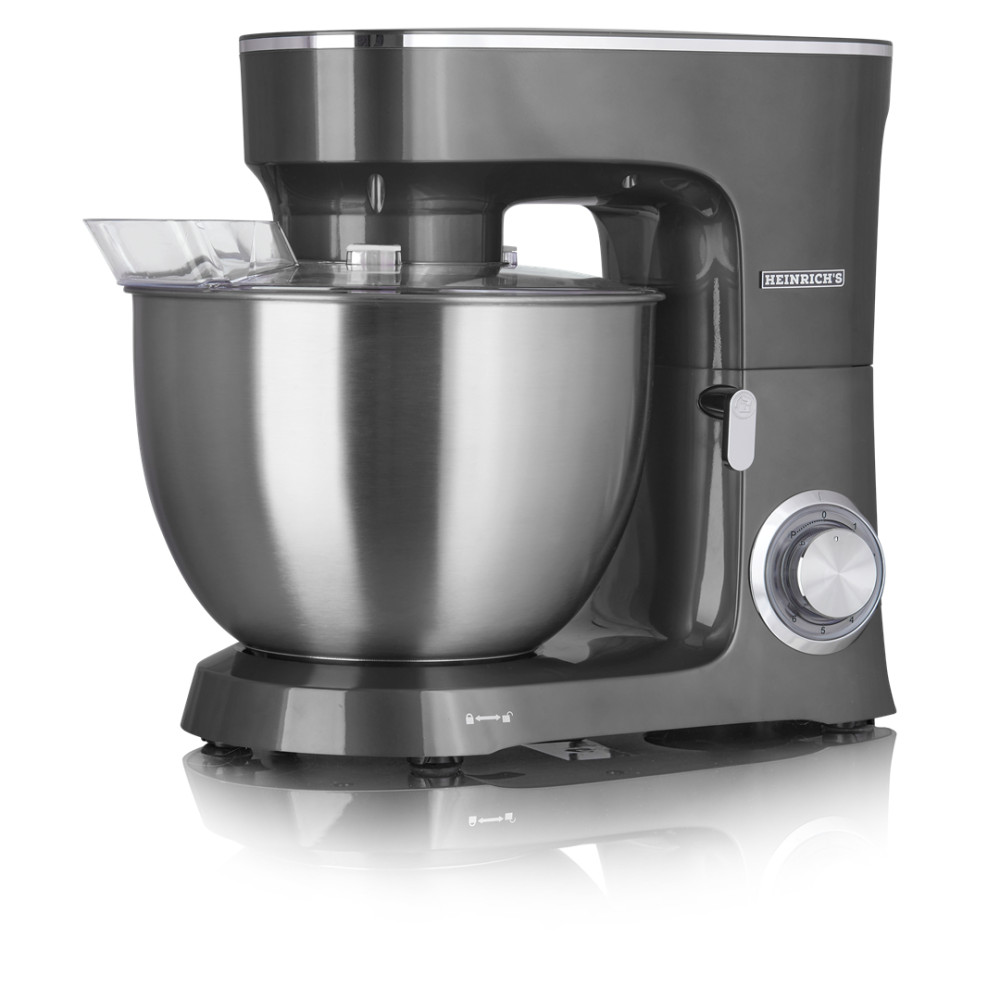Планетарний кухонний міксер 8 л 1400 Вт чорний HEINRICH'S HKM 8078 CZARY