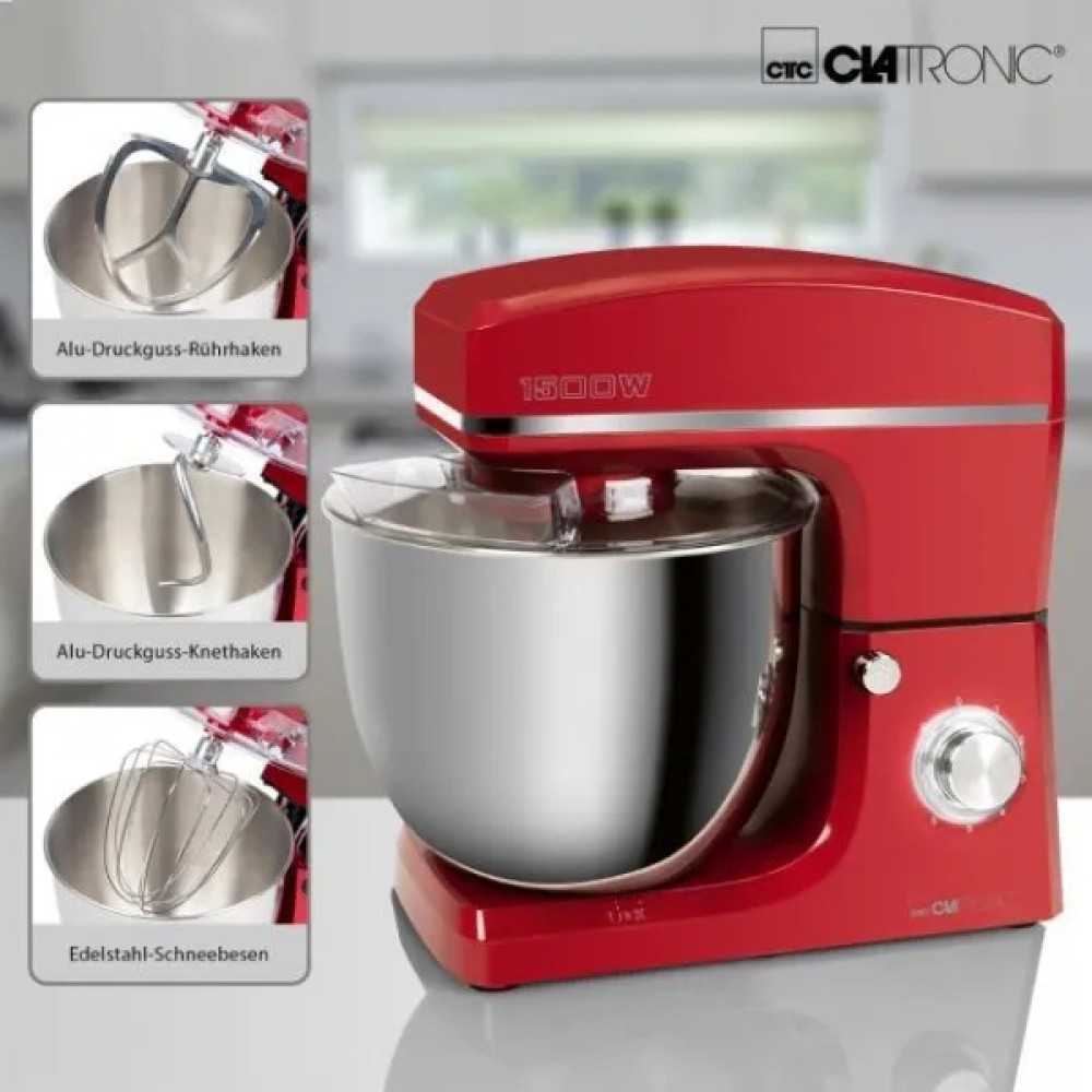 Кухонний комбайн CLATRONIC KM 3765 червоний